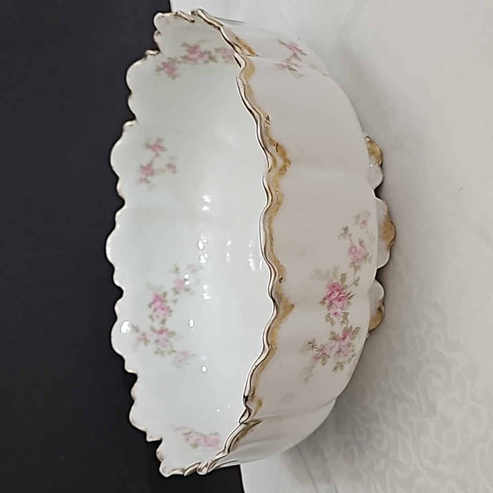Limoges Haviland France Bowl Pink Roses
